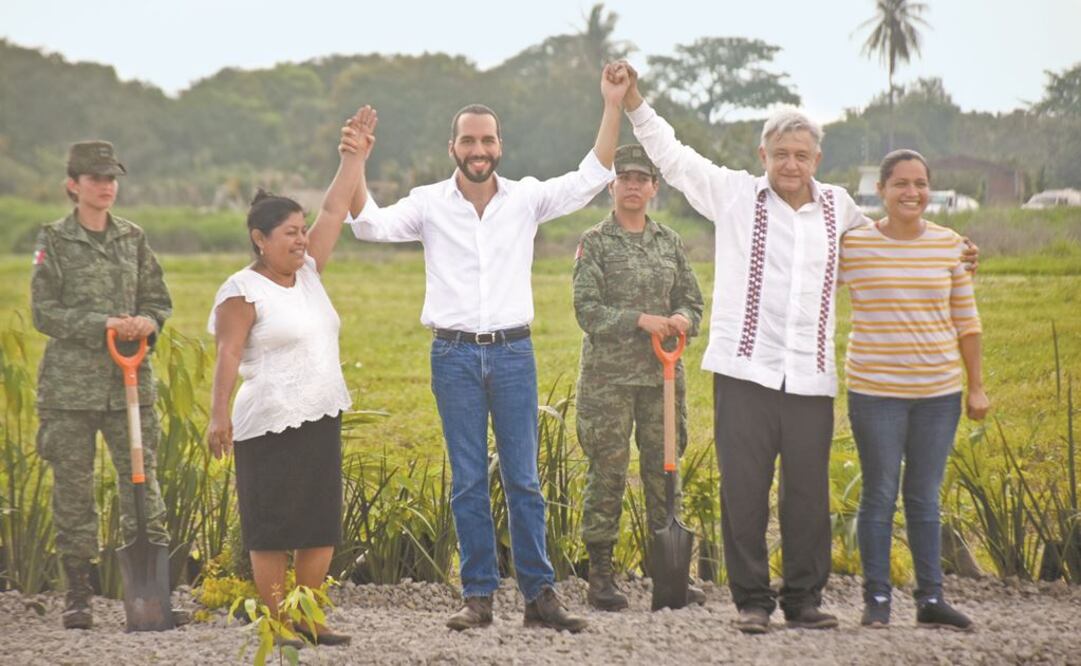 El presidente de El Salvador, Nayib Bukele, y el de México, Andrés Manuel López Obrador, dieron el banderazo al programa Sembrando Vida.