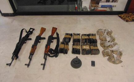 Fuerzas federales aseguran armas de fuego en NL