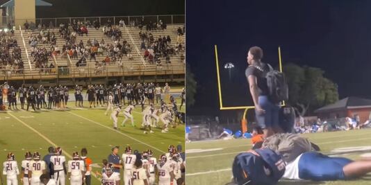 VIDEO: la sorpresiva reacción de un estudiante latino al presenciar un tiroteo durante partido de futbol americano en EU