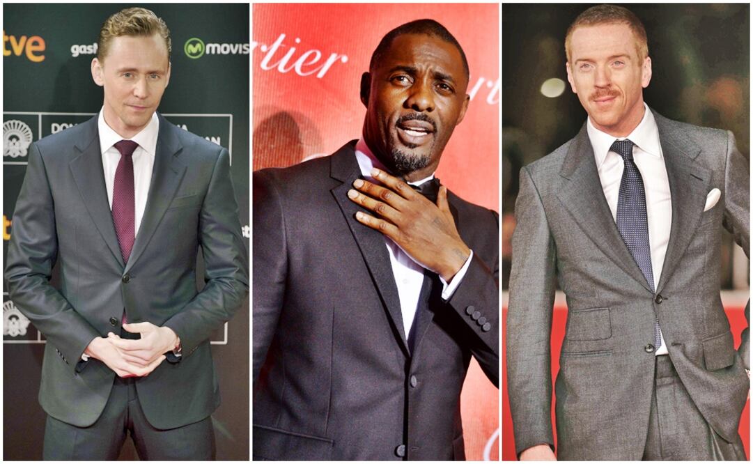 Tom Hiddleston (“War Horse”), Idris Elba (“Beasts of no Nation”) y Damian Lewis (“Homeland”). FOTO: AP/Reuters