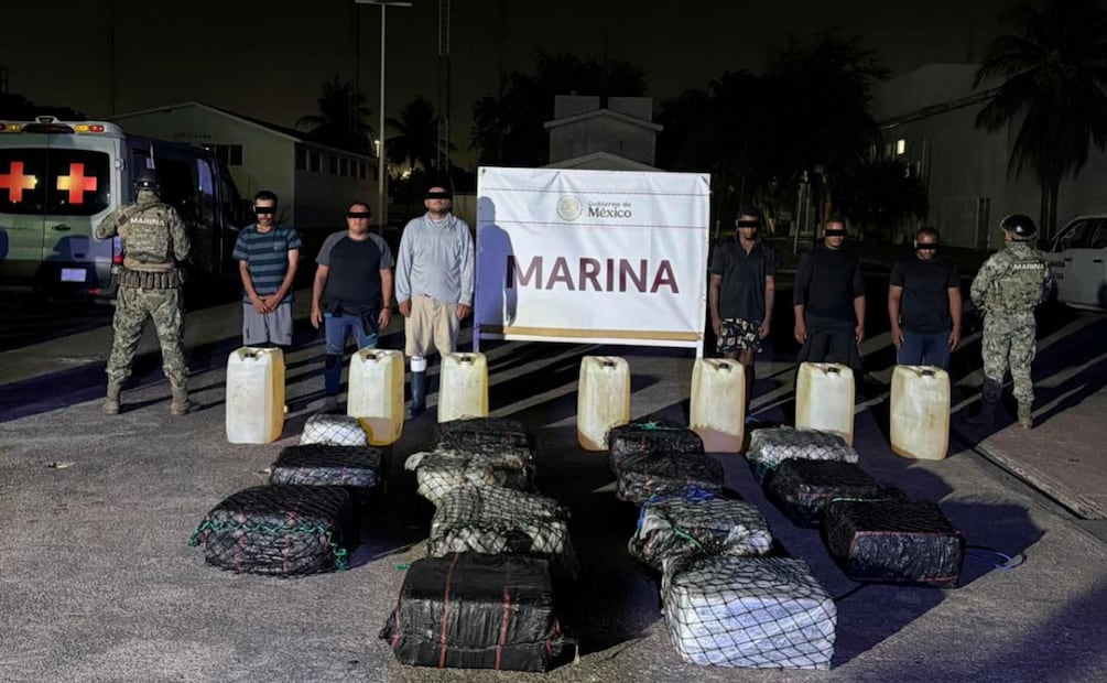 Aseguramiento de cocaína en Michoacán por parte de la Semar. Foto: especial