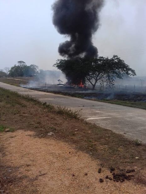 Cae avioneta en Tres Valles, Veracruz