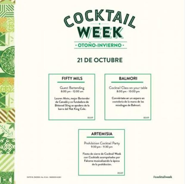 Lánzate este fin de semana a Cocktail Week