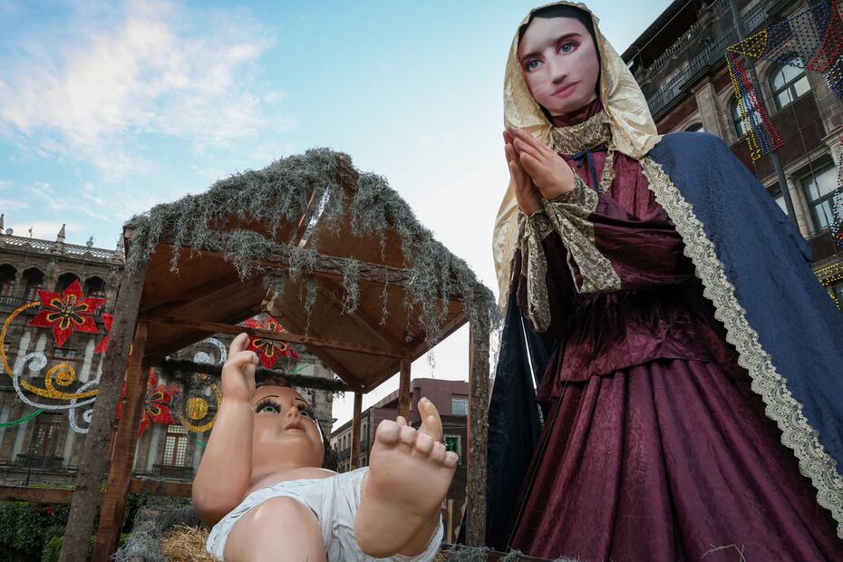 Nacimiento gigante en el Zócalo CDMX. Foto: Luis Camacho