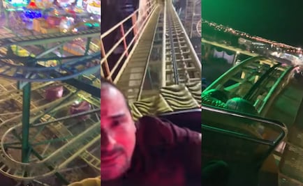 Quedan atrapados en montaña rusa por corte de luz en Coahuila