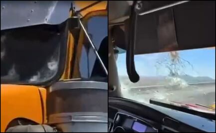 VIDEO. Atacan a balazos a operador de tráiler en carretera Arco Norte; recibe al menos seis impactos