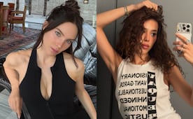 Belinda y Danna arrasan con diminutos bodies satinados para promocionar ‘Dolce Vita’