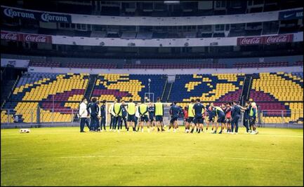 El América regresó y entrenó en el Estadio Azteca
