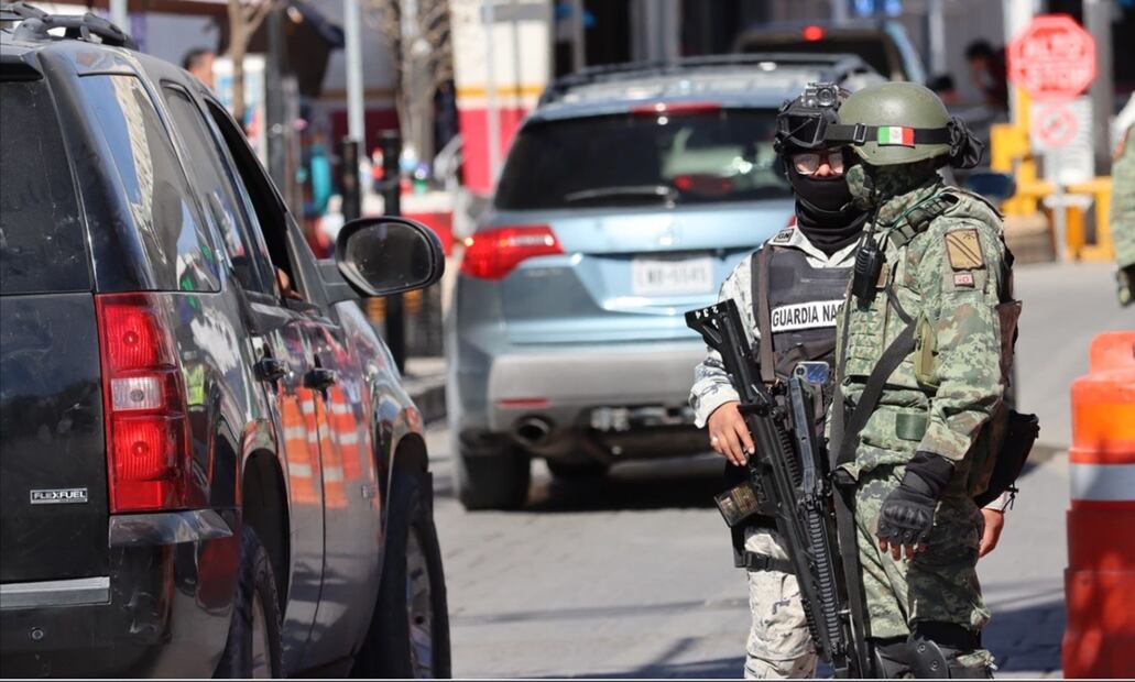 Guardia Nacional y Sedena instalan retenes en puentes internacionales de Ciudad Juárez. Foto: Paola Gamboa/EL UNIVERSAL