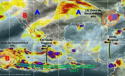 Reportan zonas de inestabilidad en el Pacífico y el Atlántico