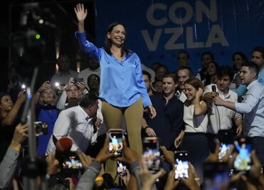 Corina Machado se declara ganadora de primarias opositoras en Venezuela, tras conocer primeros resultados