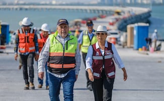 Puente Vehicular Nichupté registra 94.2% de avance, informa Mara Lezama; conectará la ciudad de Cancún con la Zona Hotelera