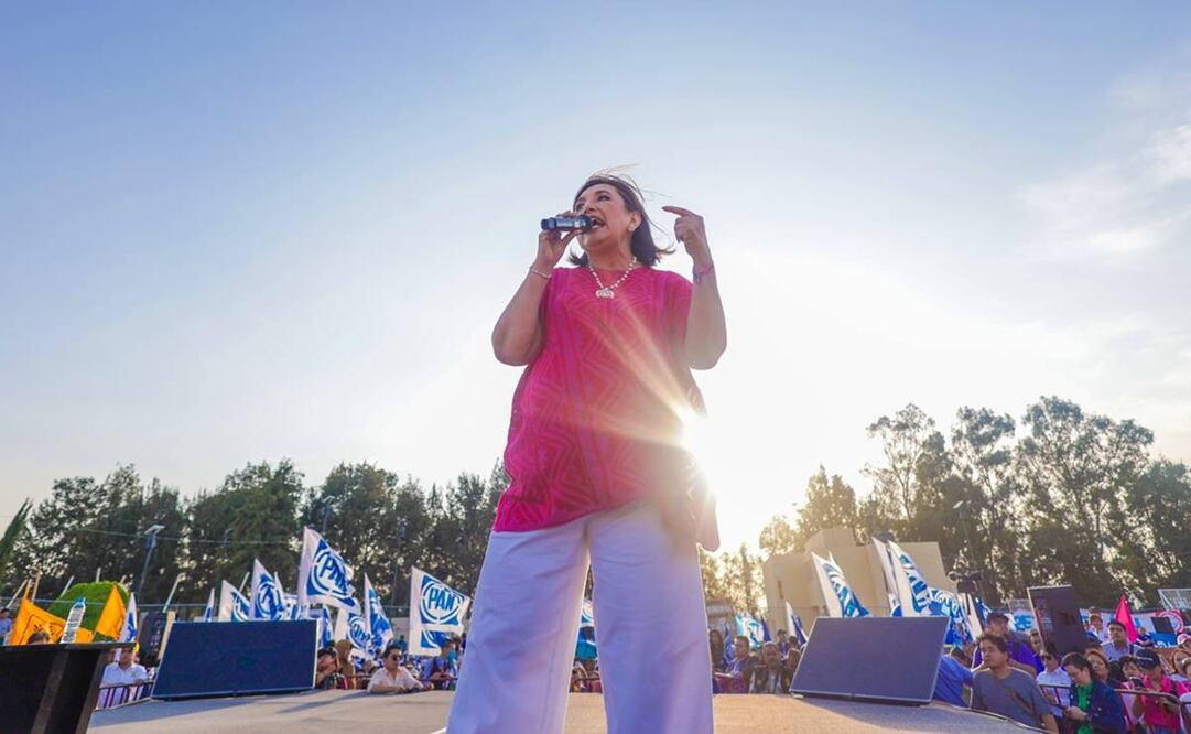 “El problema es que el Presidente ya tiene más de 30 medidas cautelares y no hace absolutamente nada”, indició la candidata de oposición. Foto: X@XochitlGalvez