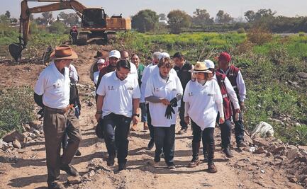 Realizan jornada de limpieza en presa El Ángulo