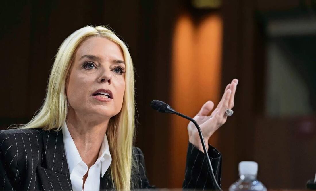 Pam Bondi, postulada por el presidente electo Donald Trump para liderar el Departamento de Justicia como fiscal general, ayer ante el Senado. Foto: J. Scott Applewhite | AP (16/01/2025)
