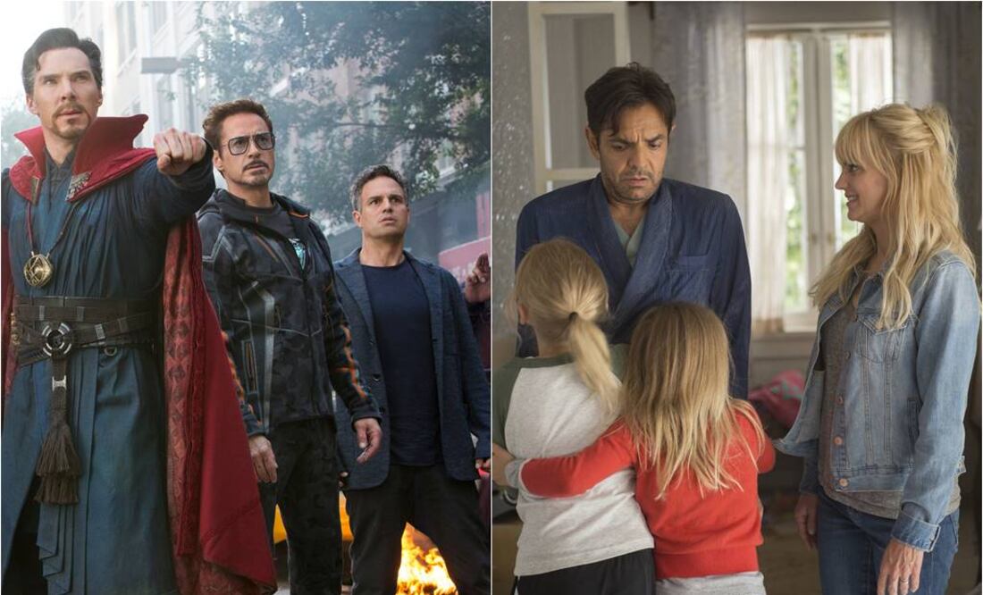 Eugenio Derbez y su cinta "Overboard" quedaron en segundo lugar de la taquilla de EU, por detrás de "Infinity War" FOTO: AP