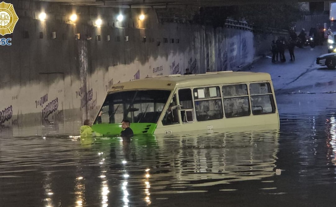 Lluvias intensas en CDMX provocan inundaciones. Foto: Especial