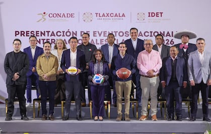 Gobernadora de Tlaxcala y titular de Conade, presentan Agenda Deportiva 2026; prevén derrama económica de 200 mdp