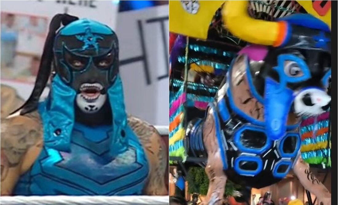 FOTO: ESPECIAL - Penta Zero Miedo recibe homenaje en Tultepec; artistas dedican 'torito' al luchador