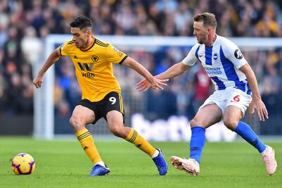 Wolves con Jiménez caen ante el Brighton