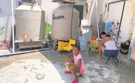 Sin agua y con calor, sobrevive albergue de migrantes en Cd. Juárez
