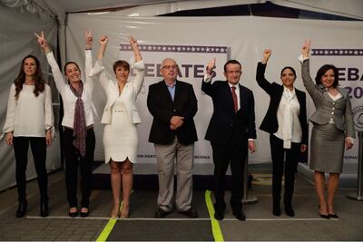 Reto de Barrales a Mikel y audio contra Sheinbaum en segundo debate por CDMX