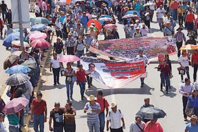 Disidencia magisterial se manifiesta en 5 estados 