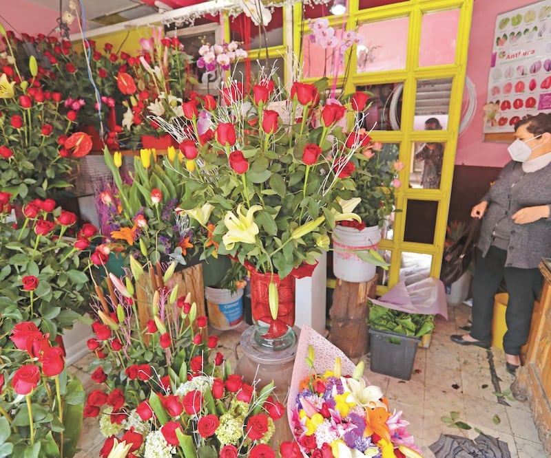 Los floricultores del Edomex proyectan una derrama de 200 mdp este 14 de febrero, aunque es la mitad de lo vendido en 2020. JORGE ALVARADO. EL UNIVERSAL