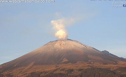 "Popo" registra 480 exhalaciones de baja intensidad