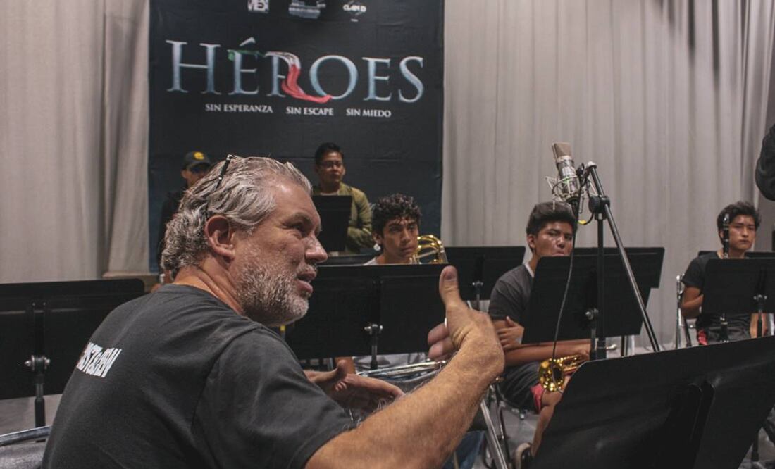67 piezas compuestas por Karim Bojalil Alam fueron recientemente grabadas por la Sinfónica de la BUAP, universidad autónoma de Puebla para la cinta "Héroes". Foto: Blanca Neblina.