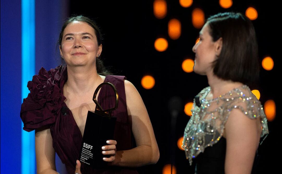 La directora de "Blue Moon", Alina Grigore. Foto: AFP 