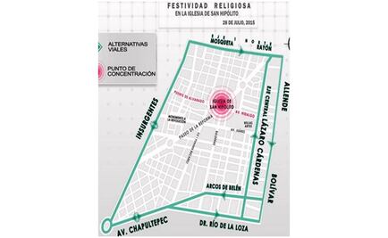 Feligreses afectan circulación en avenida Hidalgo