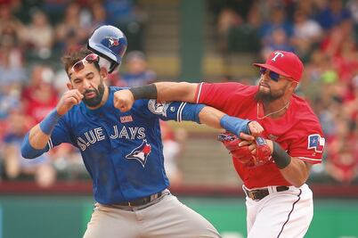 Rangers y Blue Jays: box y beis