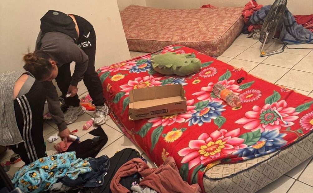 Las víctimas estaban en malas condiciones antes de su rescate en Ciudad Juárez  (14/05/2025). Foto: Especial