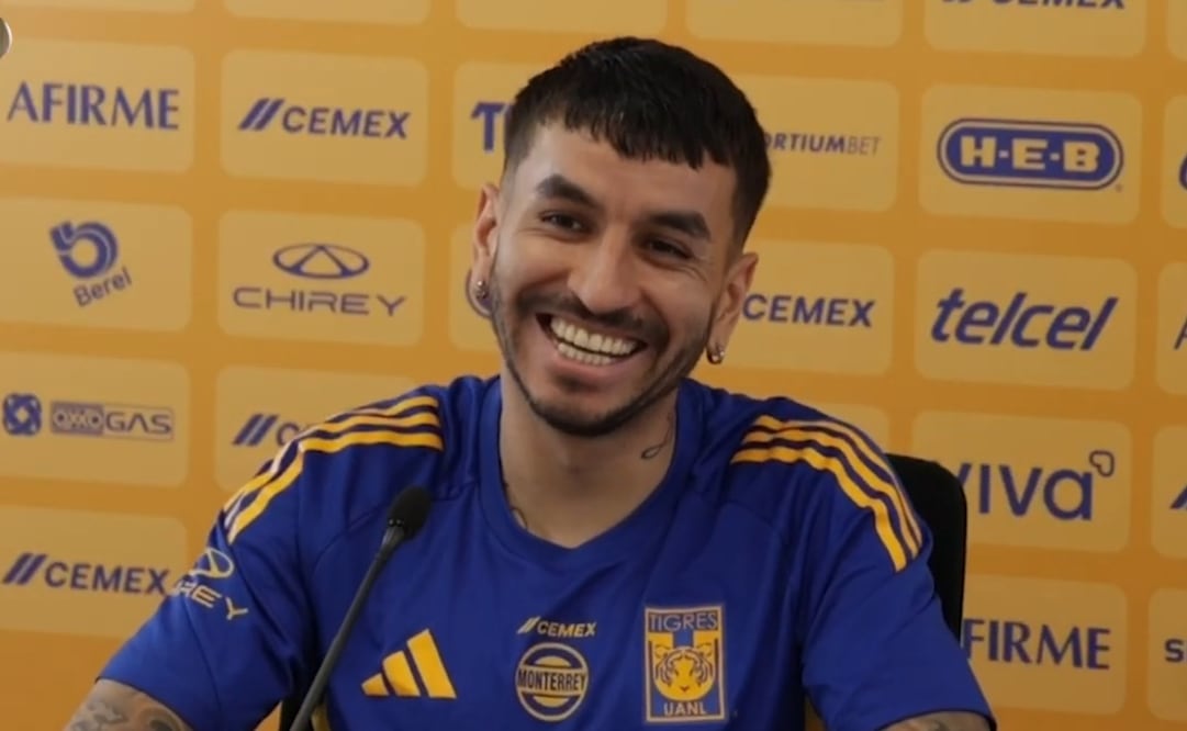 El argentino Ángel Correa en conferencia de prensa. FOTO: Captura de video