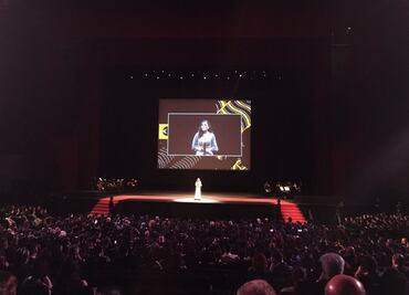 Dolores Heredia recuerda a los 43 en los Ariel