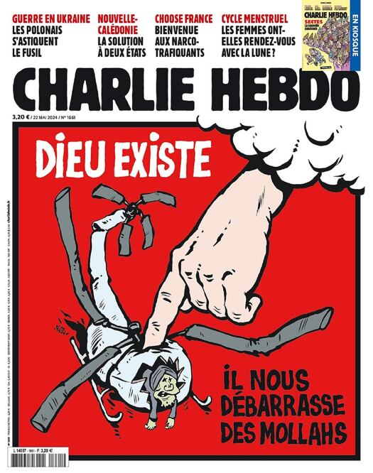 La portada de la revista Charlie Hebdo del 22 de mayo. FOTO: CHARLIE HEBDO