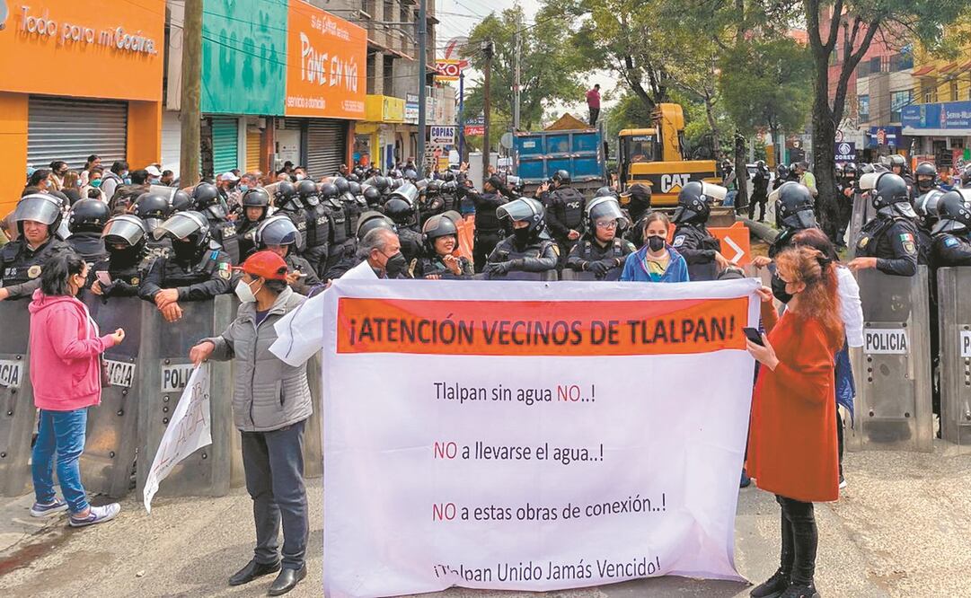 Vecinos de La Joya, en Tlalpan, han manifestado su preocupación de que se sustraiga agua para abastecer al Estadio Azteca. Autoridades acordaron realizar un recorrido para explicar los trabajos.