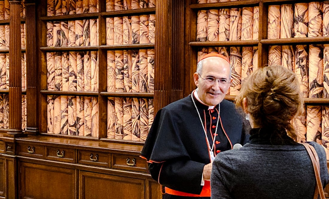En la foto, el bibliotecario apostólico del Vaticano, cardenal José Tolentino de Mendonça. Foto: AP Foto/Nicole Winfield