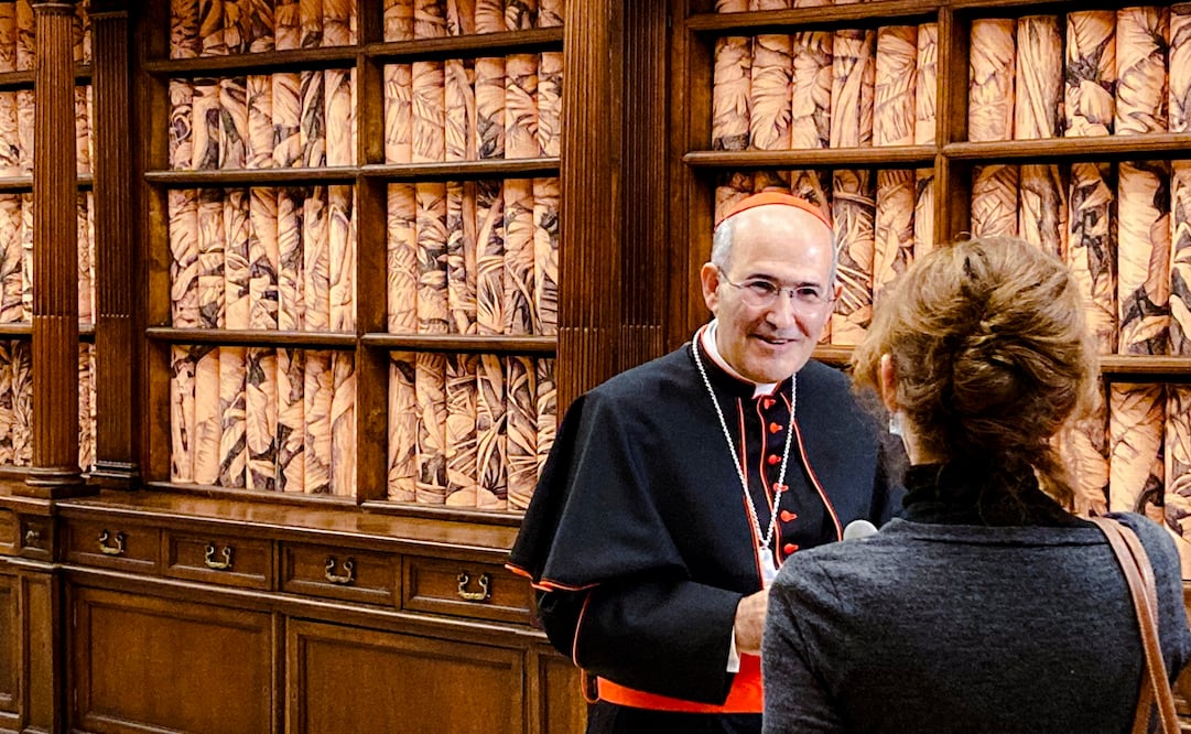 En la foto, el bibliotecario apostólico del Vaticano, cardenal José Tolentino de Mendonça. Foto: AP Foto/Nicole Winfield