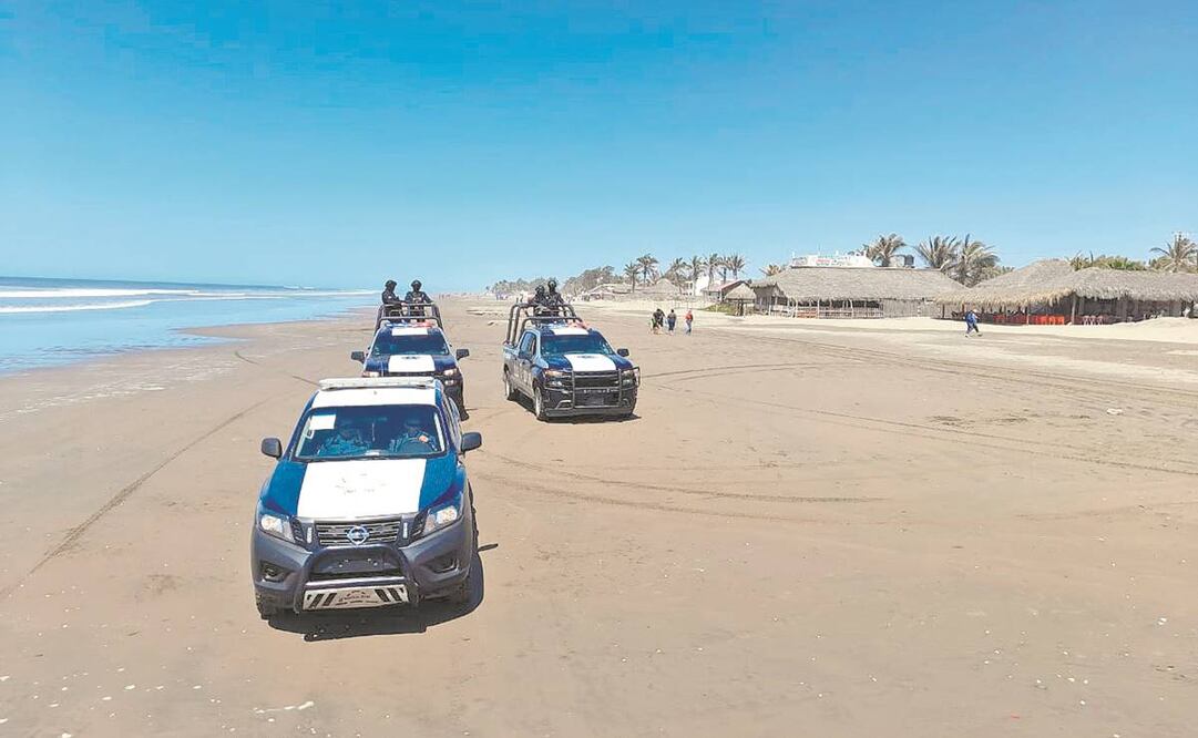 Elementos de seguridad pública vigilaron varias playas. Foto: Especial.