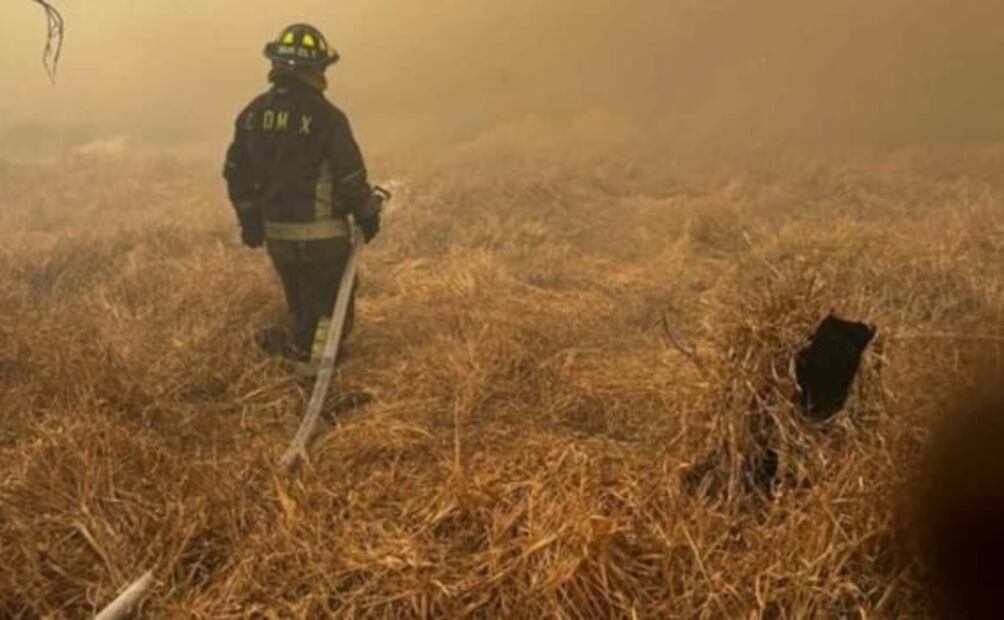 Tras casi 8 horas controlan incendio en Parque Ecológico de Xochimilco