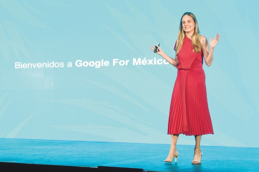 Mariate Arnal, CEO para México de la empresa tecnológica, durante la primera edición de Google for México. Foto: CORTESÍA