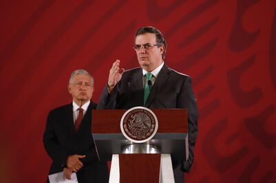 Programas de AMLO beneficiarán a 33 mil salvadoreños y hondureños: Ebrard