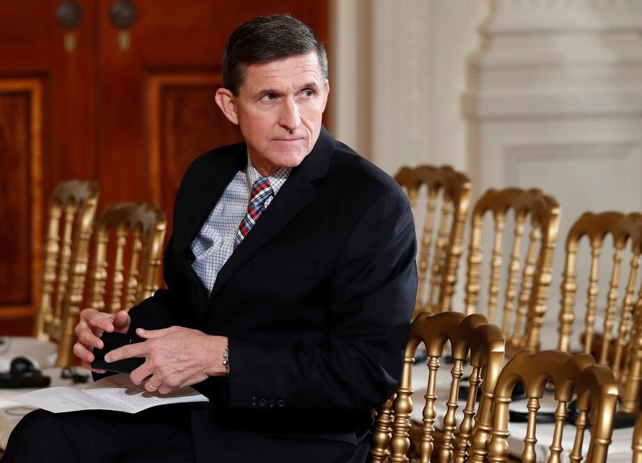 El ex asesor de seguridad nacional Michael Flynn en la Casa Blanca (Foto: AP)