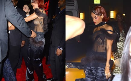 Rihanna enseña de más en fiesta