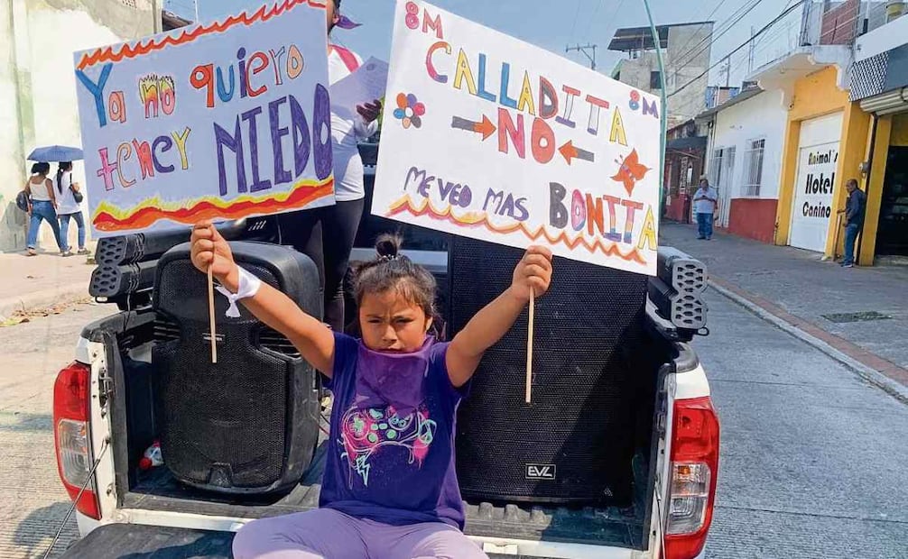 En Tapachula, en la frontera sur de Chiapas, salieron a las calles mujeres de todas las edades. Foto: María de Jesús Peters / EL UNIVERSAL