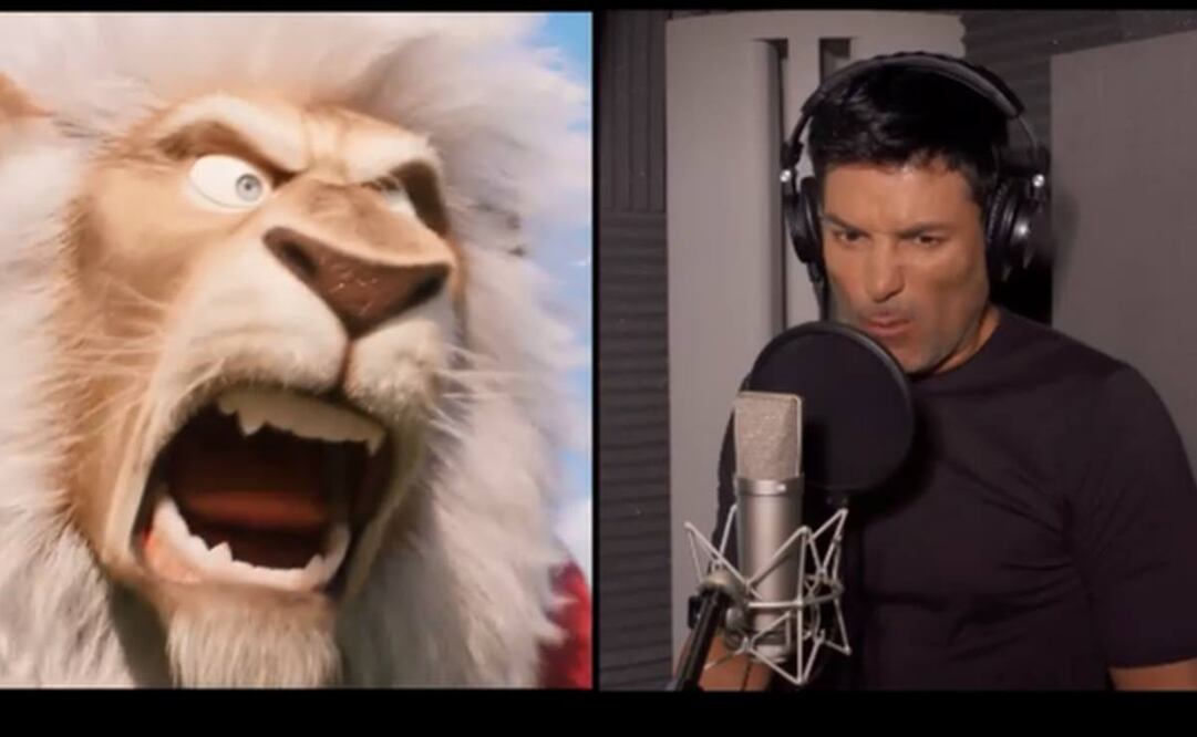 Chayanne da vida al personaje animado del león Clay Calloway. Foto: Instagram