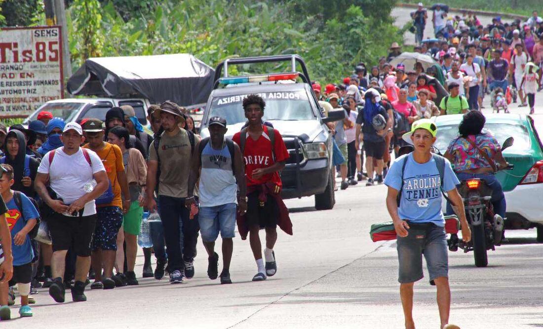 Los migrantes esperaban obtener la cita y cruzar a Estados Unidos mediante la aplicación CBP One, sin embargo, se quedaron en Chiapas. Foto: Archivo / EFE