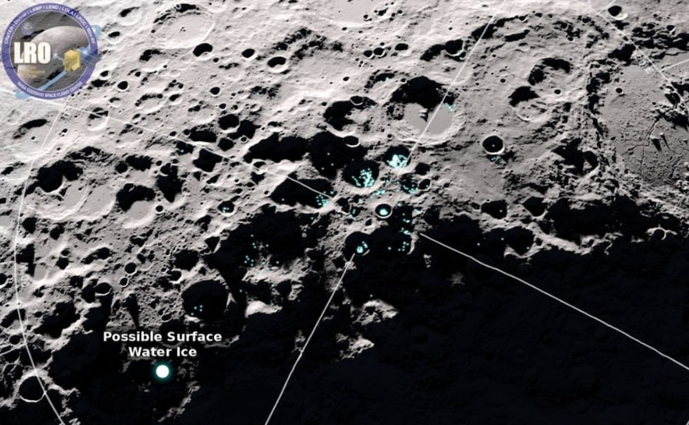 El modelo analiza datos lunares de distintas fuentes para detectar hielo, cráteres y volcanes y apoyar futuras misiones. Foto: IBM